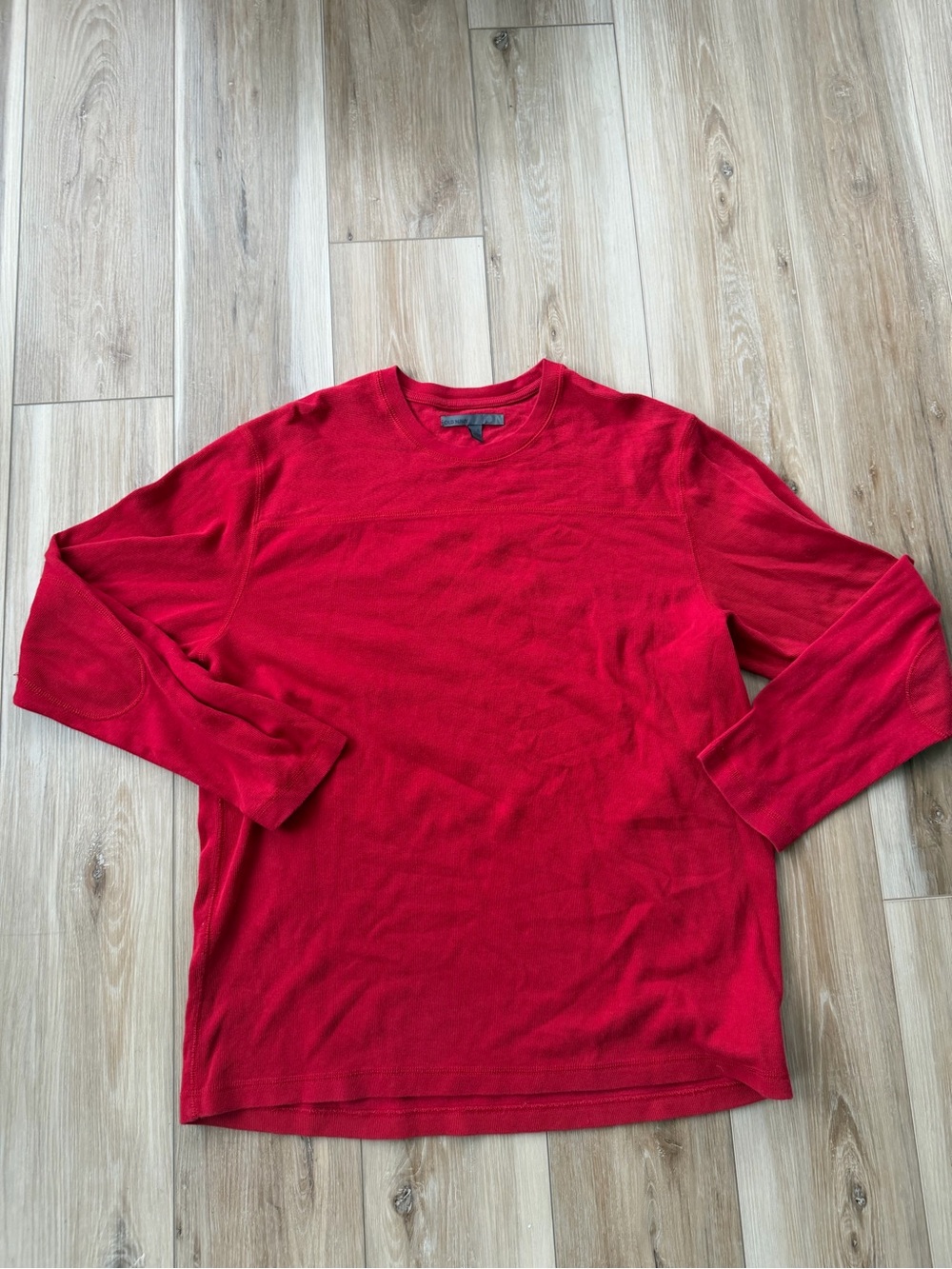 Old Navy Red Crewneck Long-Sleeve Shirt